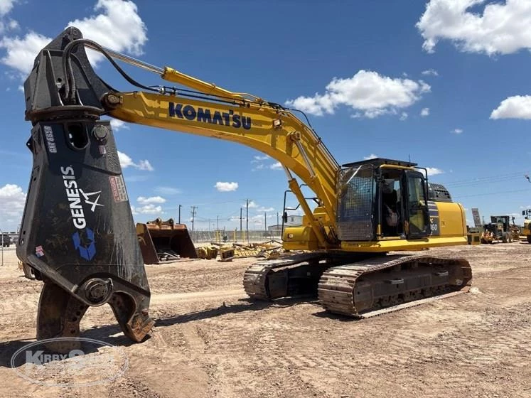 Used Komatsu Excavator in yard
